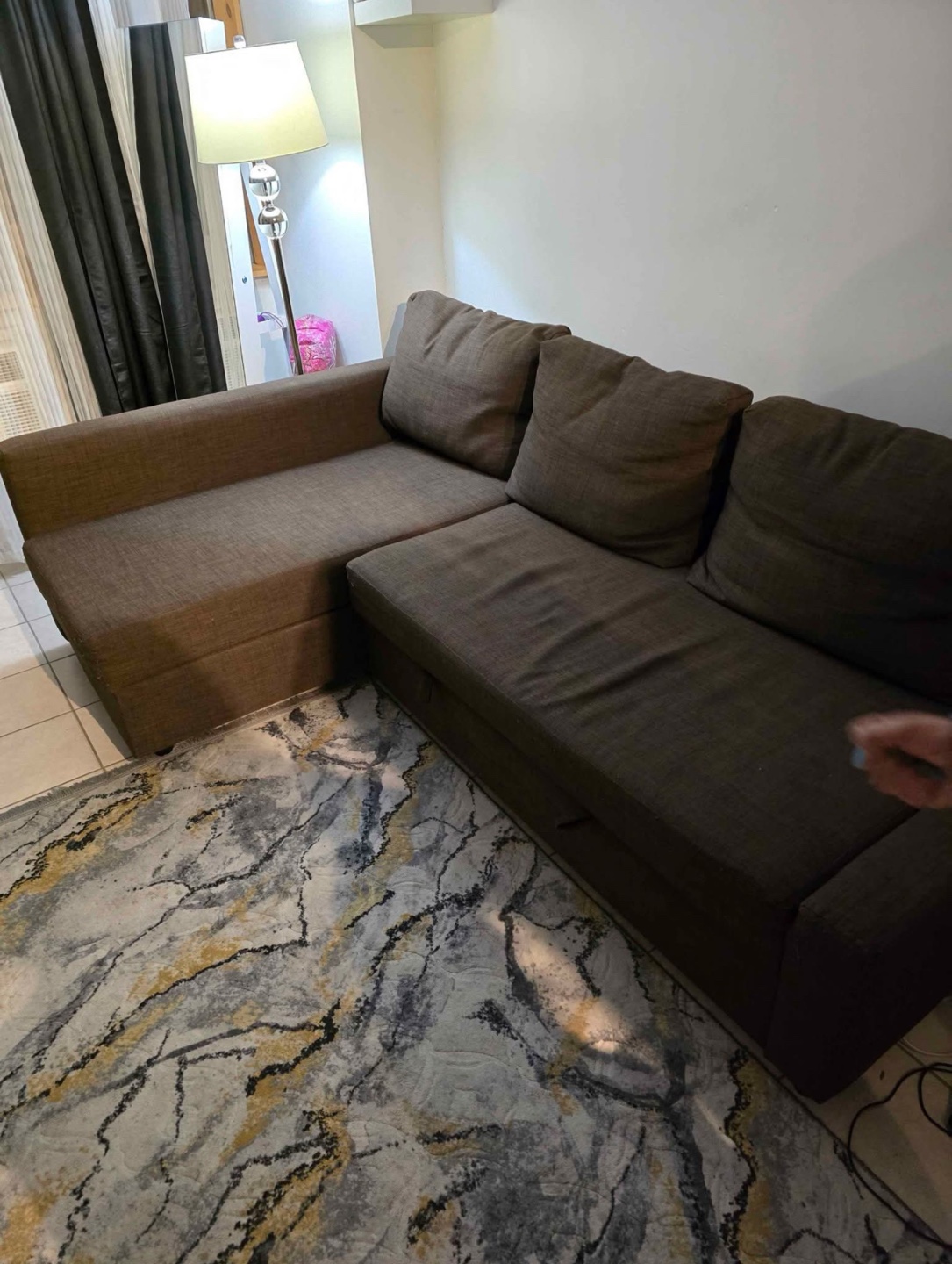 IKEA FRIHETEN Corner Sofa Bed - Brown - photo 3