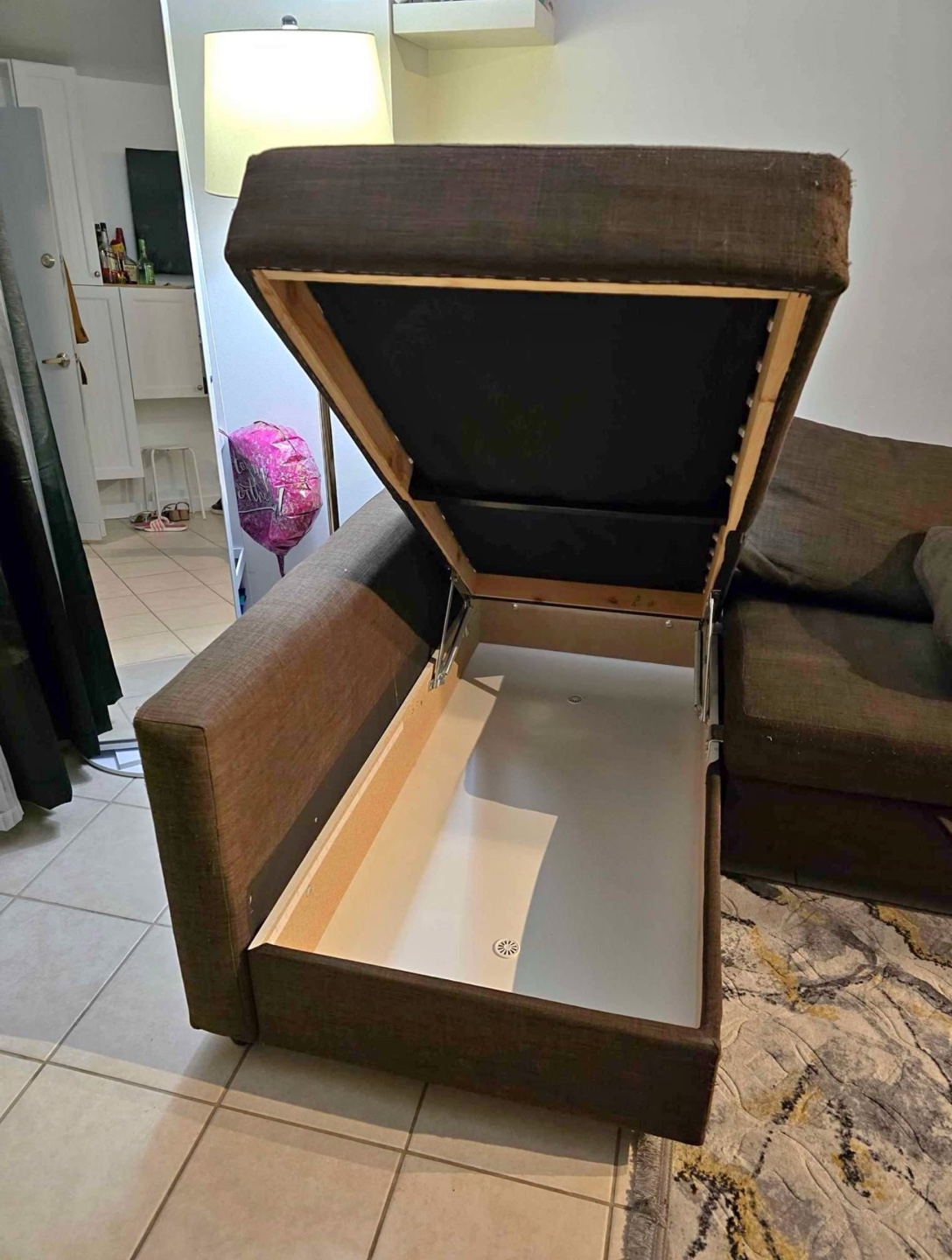 IKEA FRIHETEN Corner Sofa Bed - Brown - photo 4