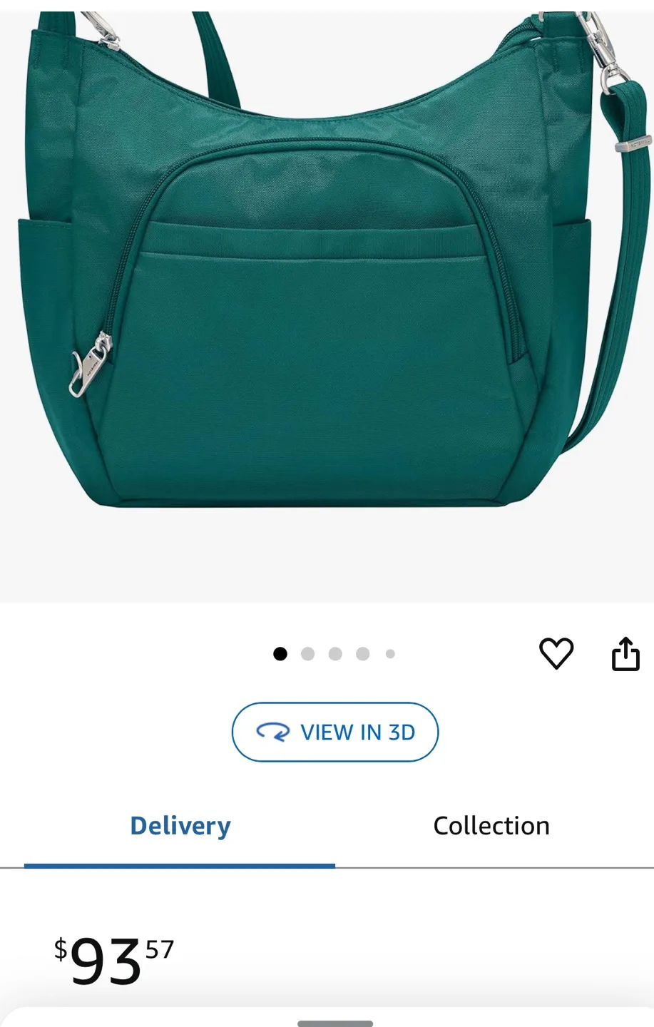 Travelon Anti-theft Classic Crossbody Bag - Spruce image indicator(8)