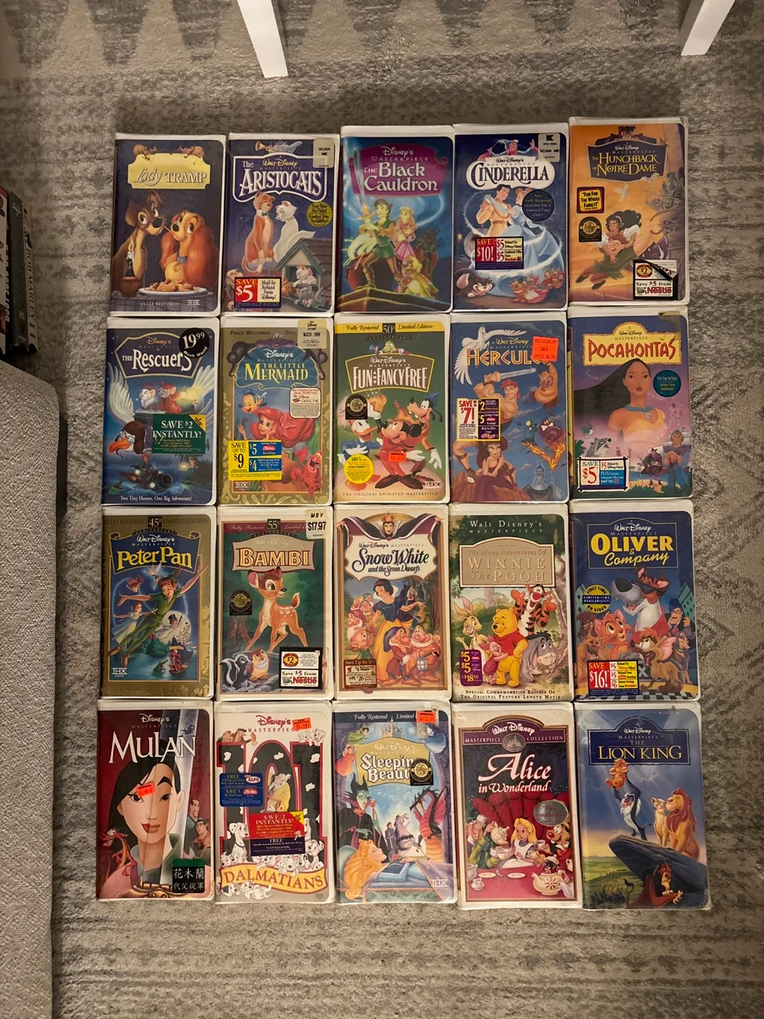 🏈 Disney VHS Masterpiece Collection - 20 Classic Films thumbnail