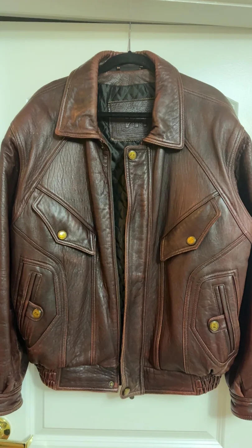Men's Leather Jacket - Size Large image indicator(2)