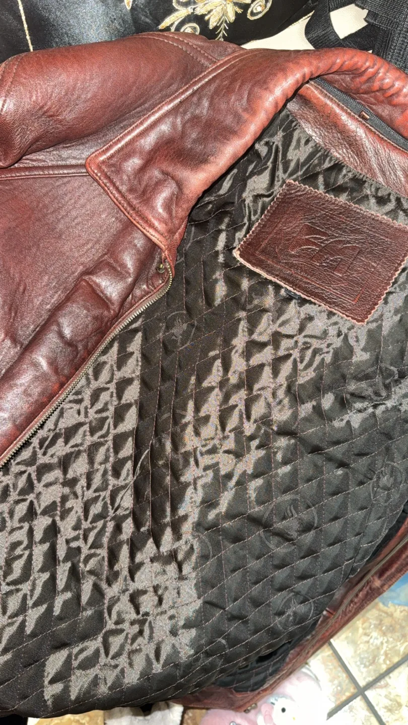 Men's Leather Jacket - Size Large image indicator(3)