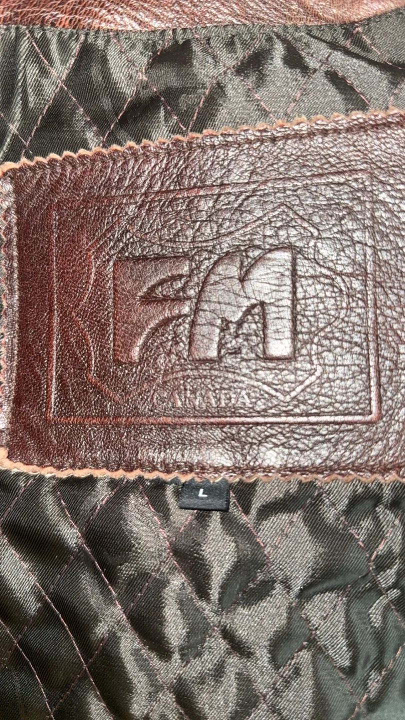 Men's Leather Jacket - Size Large image indicator(4)