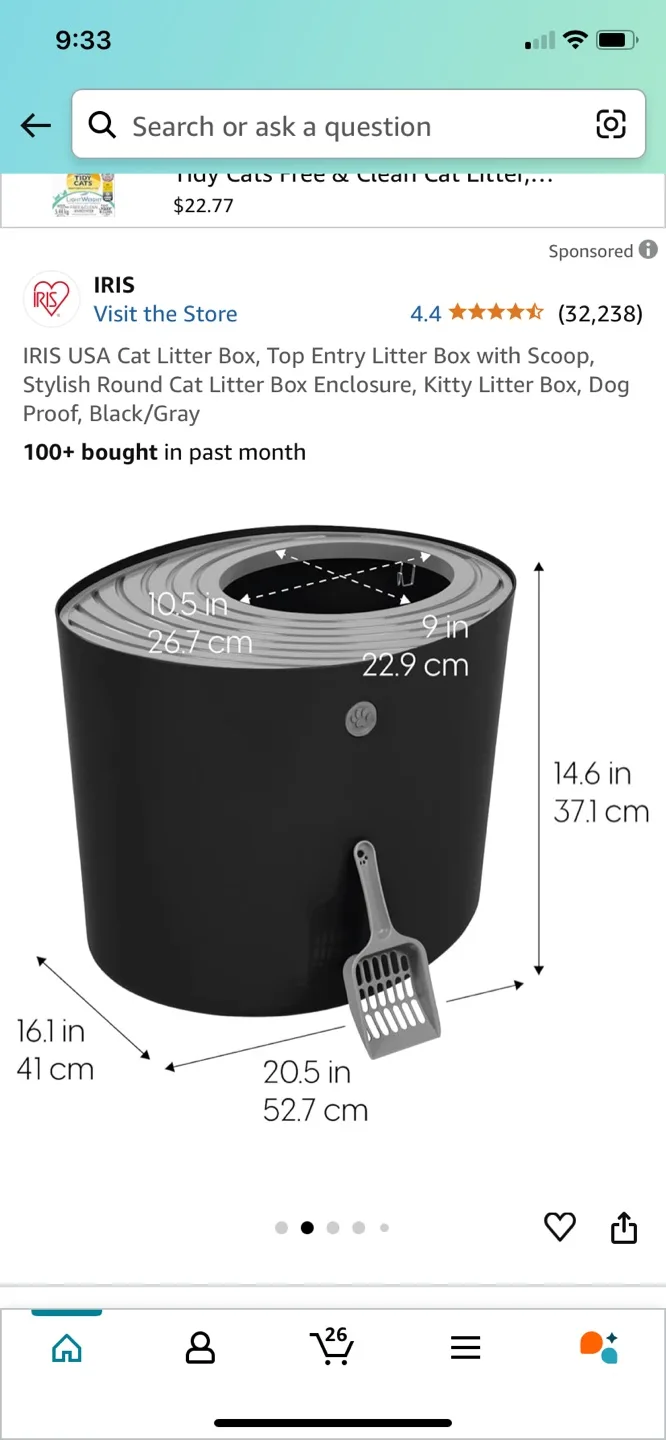 IRIS USA Cat Litter Box Enclosure image indicator(2)