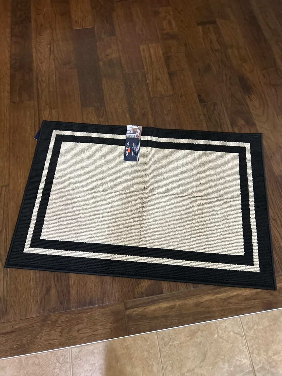 Nautica Accent Rug - Beige and Black thumbnail