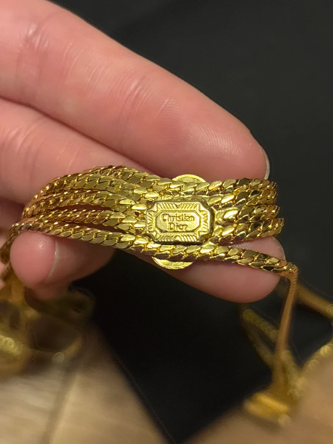 Christian Dior Gold-Tone Multi-Strand Necklace image indicator(5)