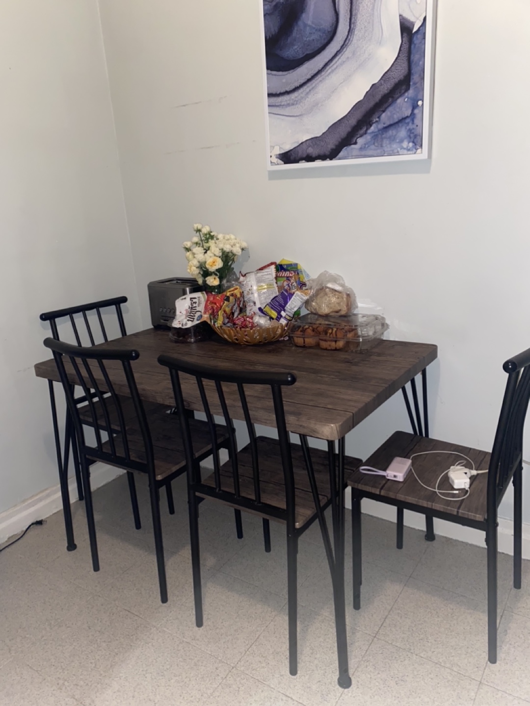 5-Piece Dining Set - Table and Four Chairs