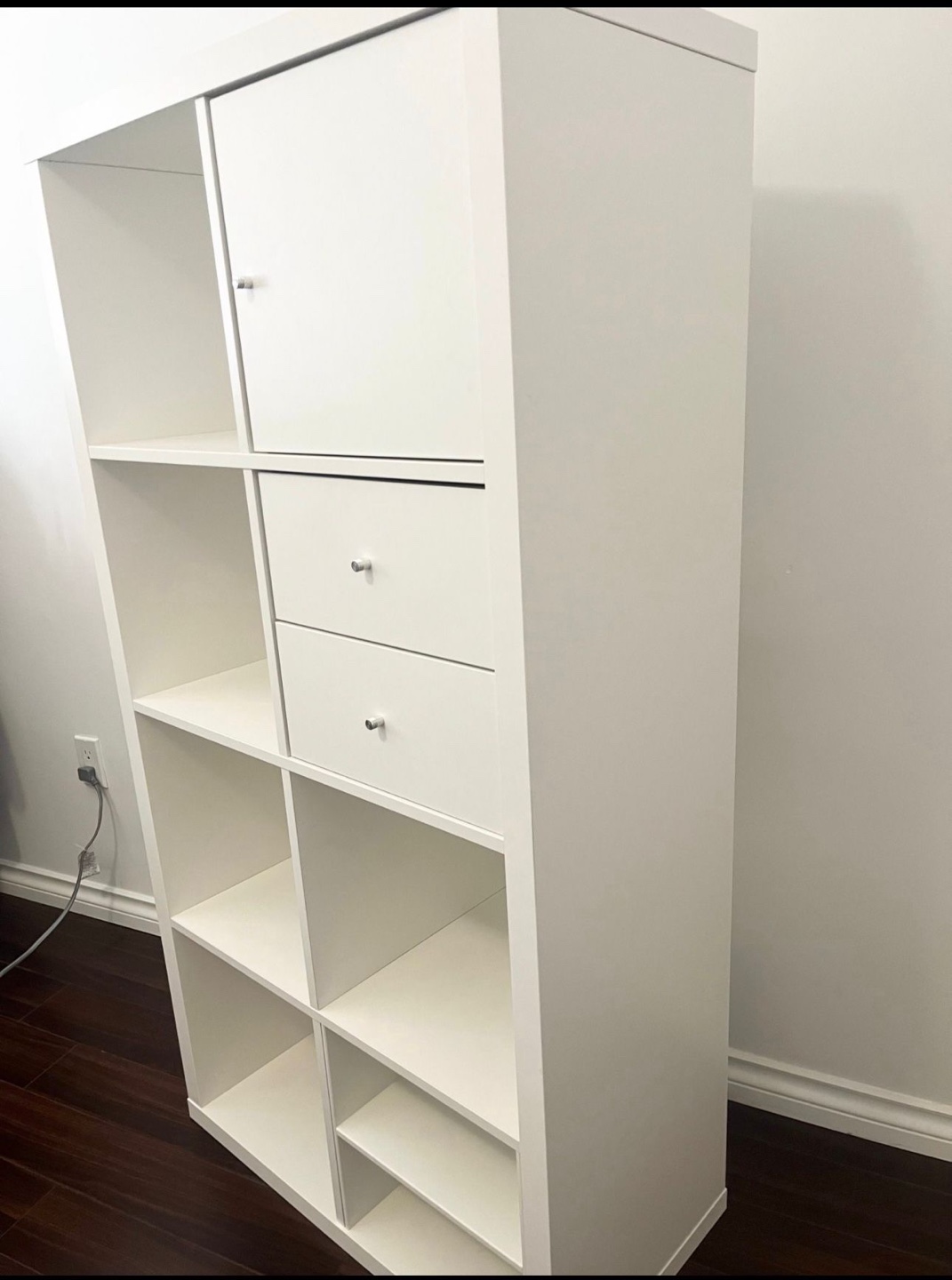 IKEA Kallax Shelving Unit with Cabinet and Drawers - White - photo 2