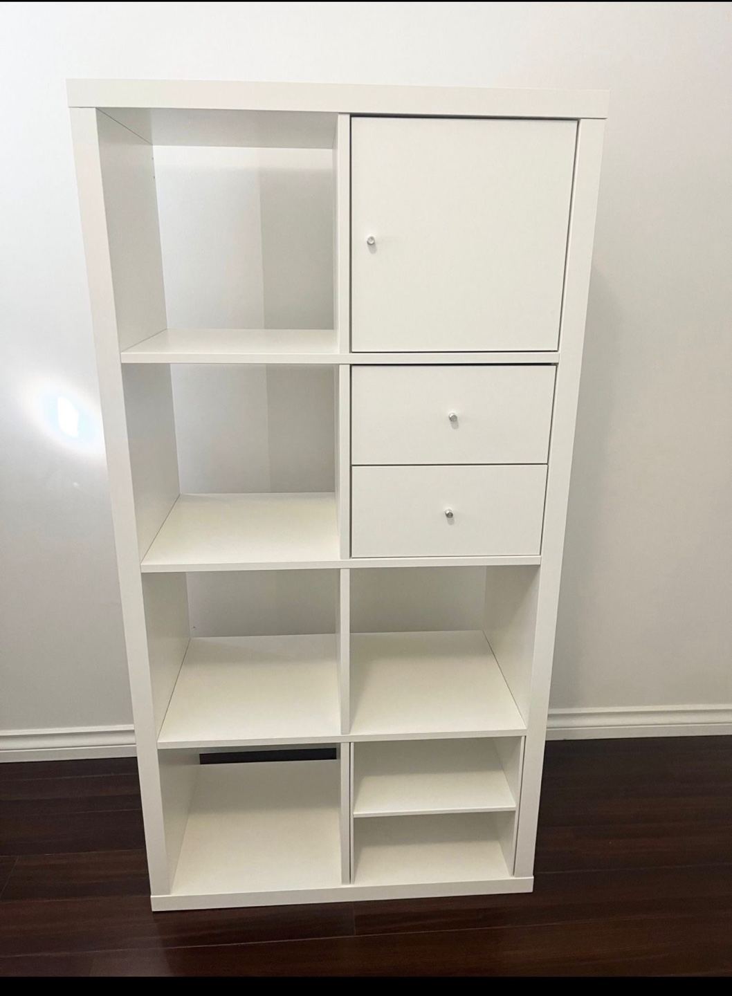 IKEA Kallax Shelving Unit with Cabinet and Drawers - White - photo 4