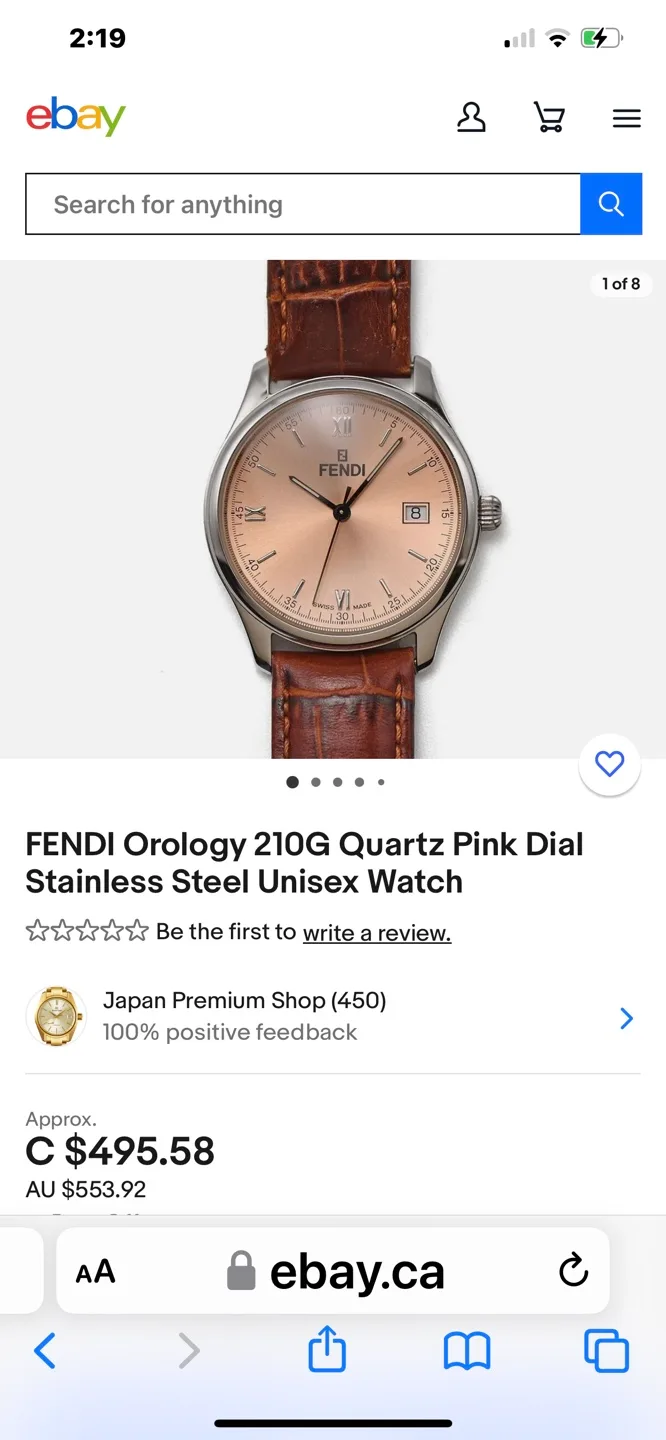 REDUCED - Famous FENDI LADIES WATCH image indicator(2)