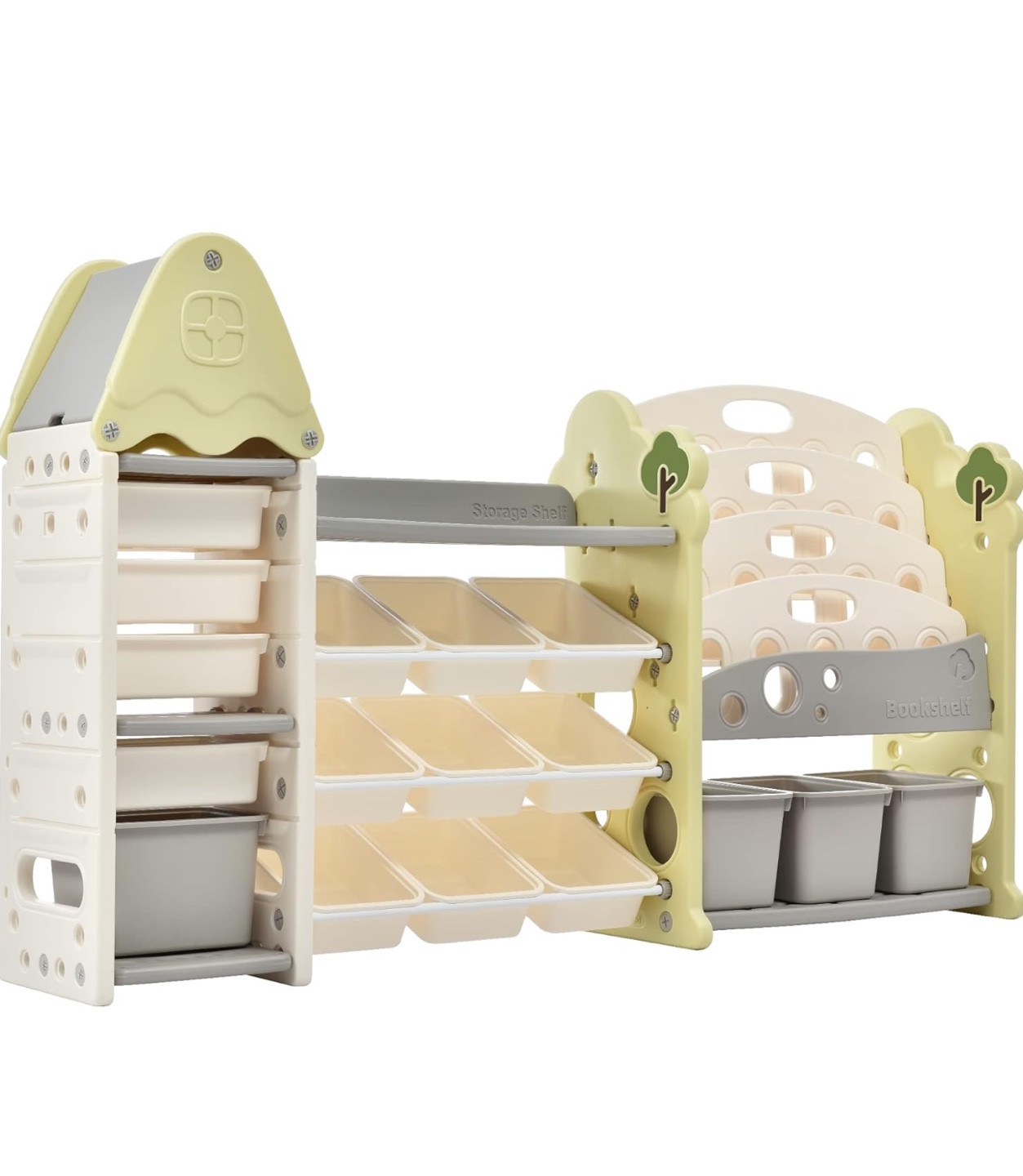 Kids Toy Organizer Storage Shelf Bookcase (Toys not included)