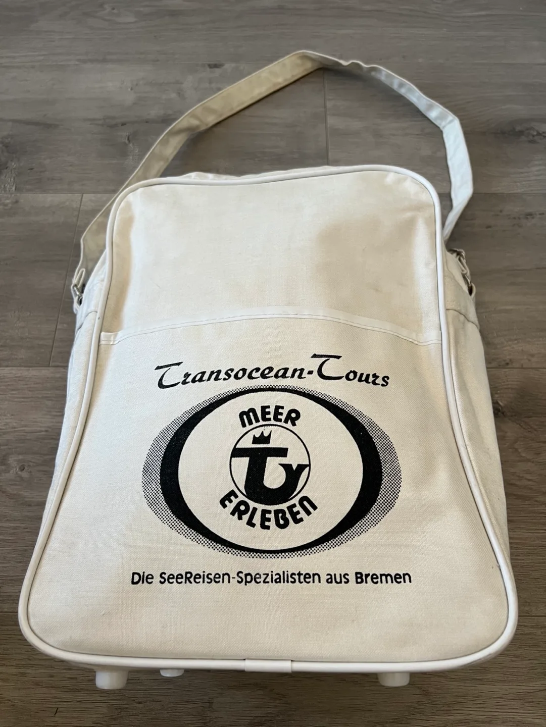 Vintage Transocean Tours Travel Messenger Bag image indicator(3)
