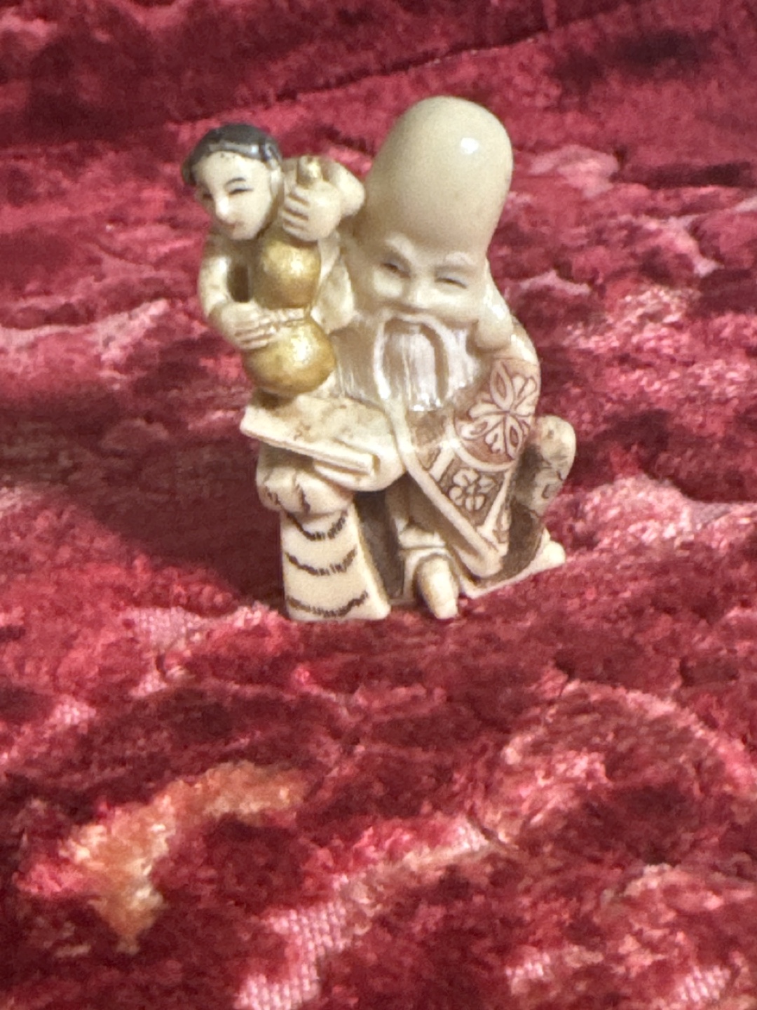 Set of Four Vintage Asian Carved Figurines - photo 5
