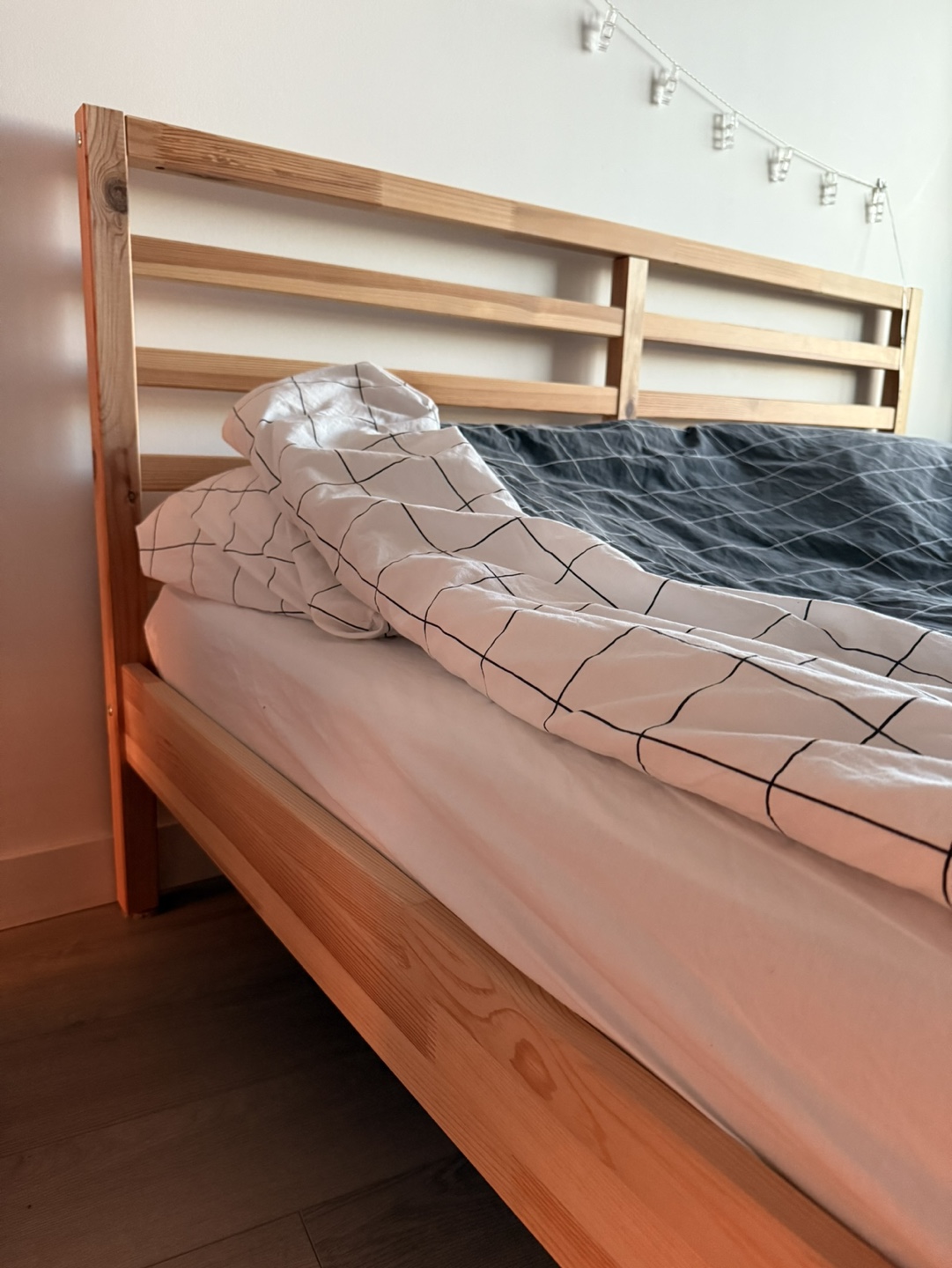Ikea TARVA queen bed frame (wood/pine)