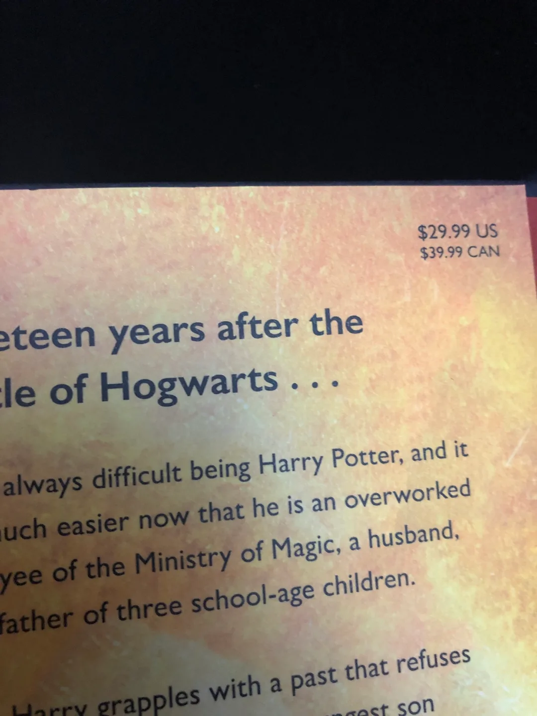 🏈 Harry Potter and the Cursed Child image indicator(3)