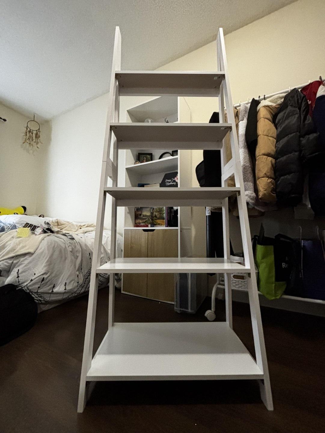 White Ladder Shelf - 5 Shelves - photo 5