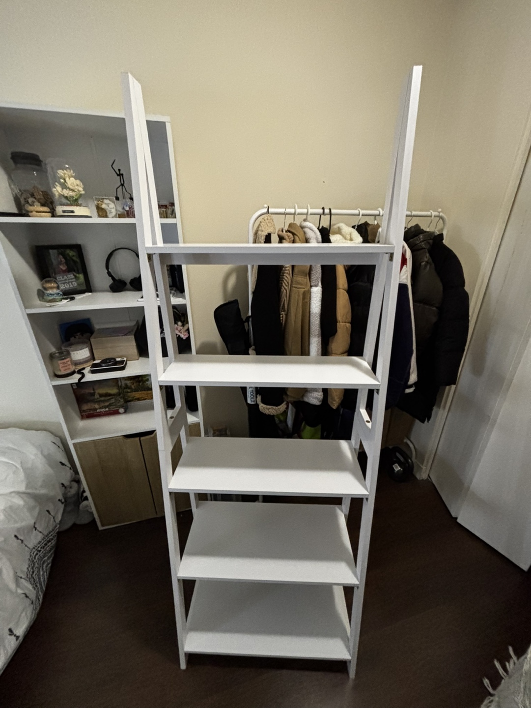 White Ladder Shelf - 5 Shelves - photo 3