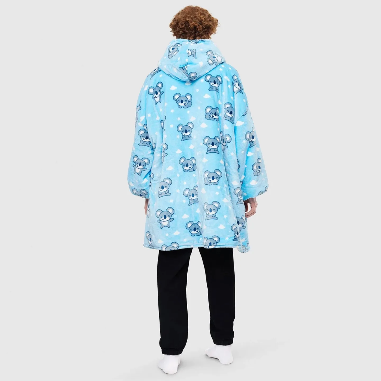 Cozy Koala OVERSIZED Hoodie Blanket - Blue image indicator(3)