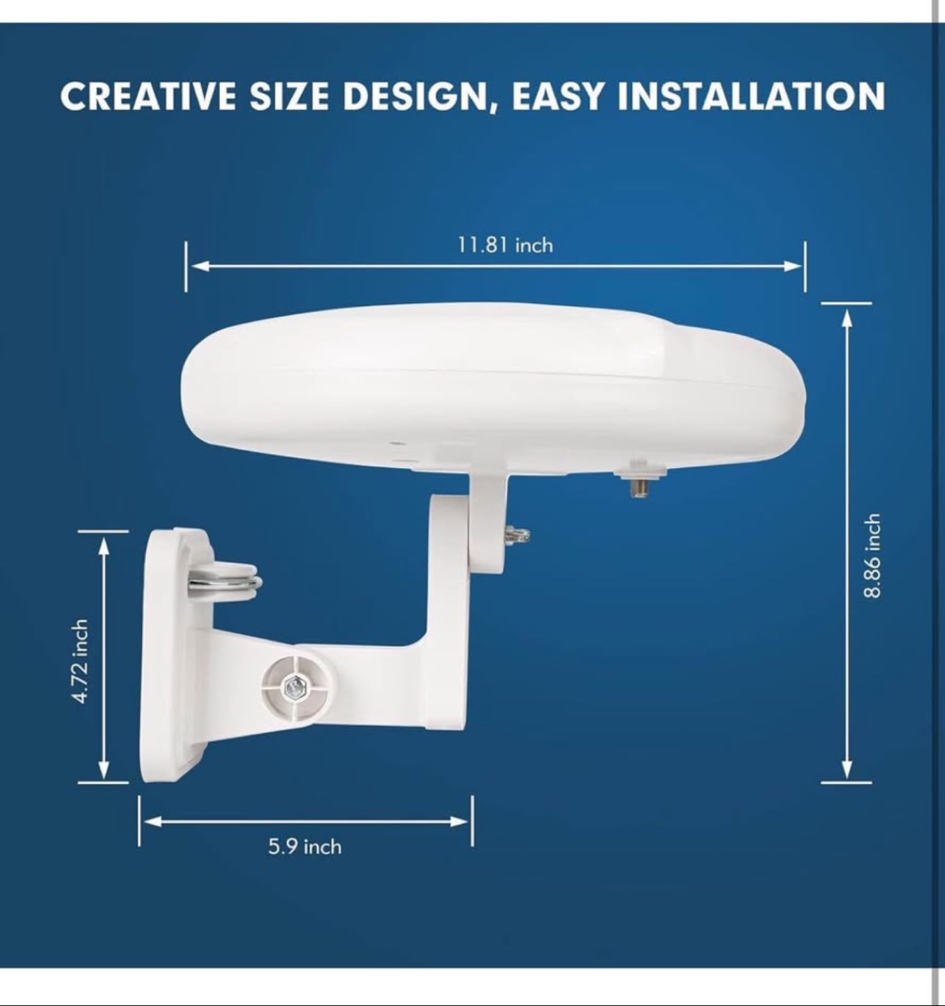 Outdoor HDTV Antenna Amplifier 360° Omnidirectional Reception - photo 4