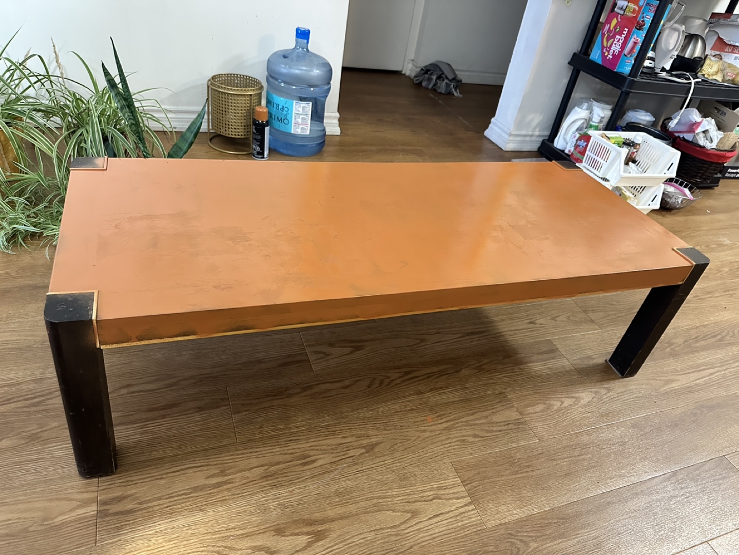 Mid-Century Modern Orange Coffee Table - photo 2