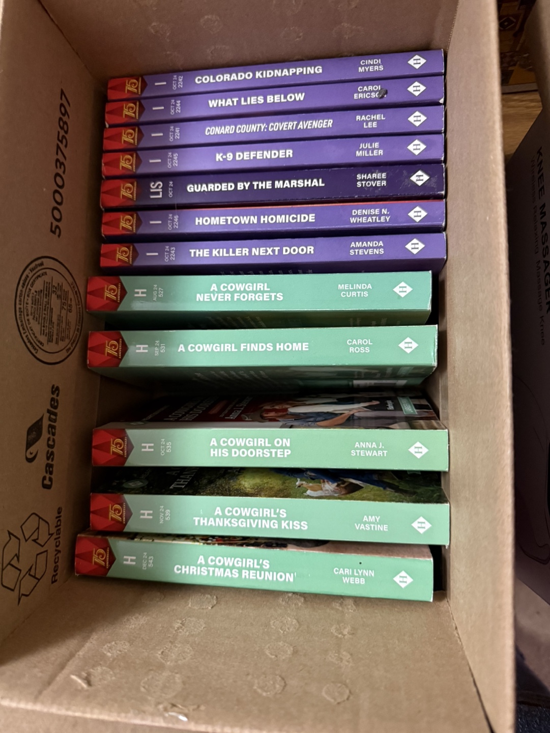14-75th Anniversary Harlequin Intrigue novels - photo 2