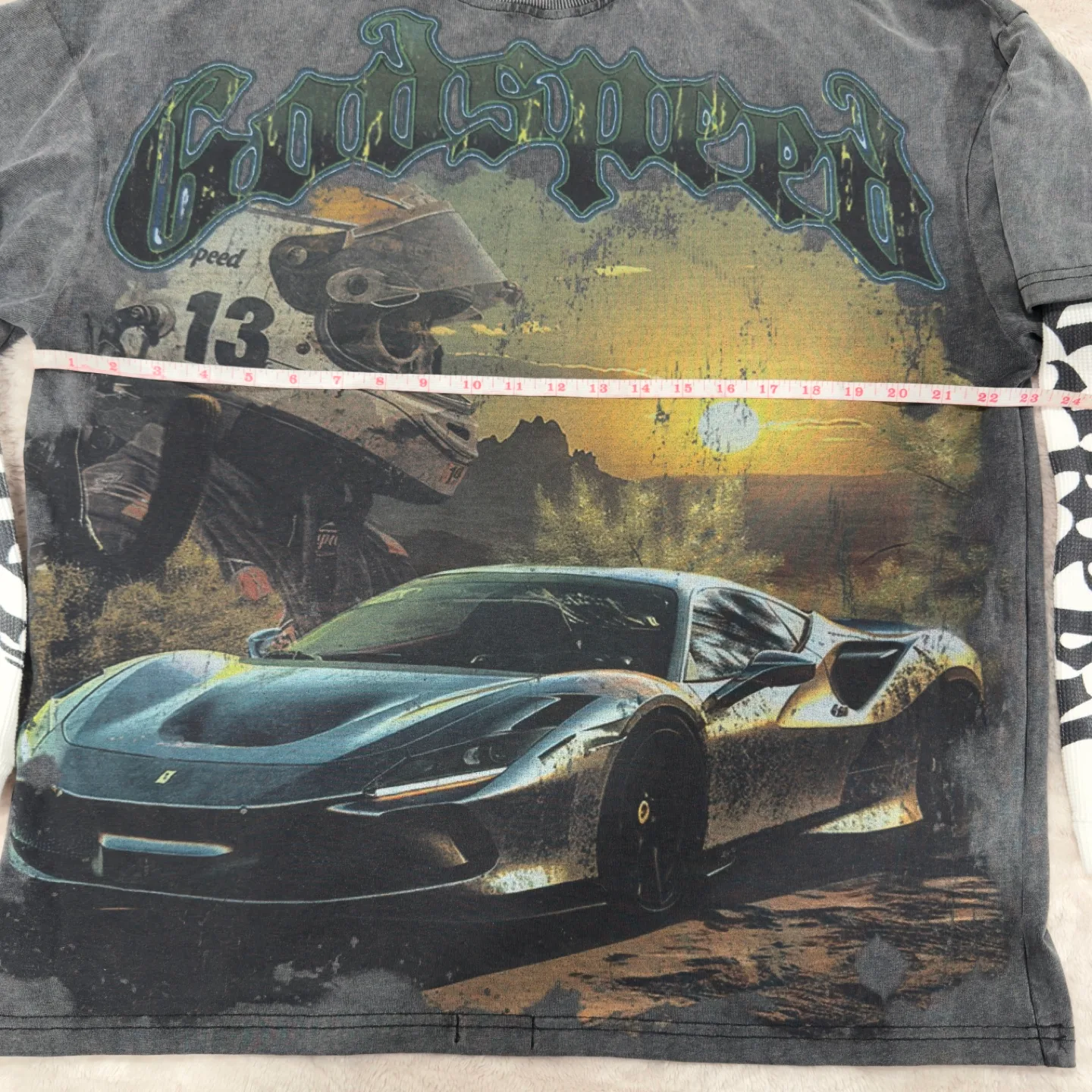 Godspeed Sunset Drift Long Sleeve (Grey Wash)  Size S image indicator(7)