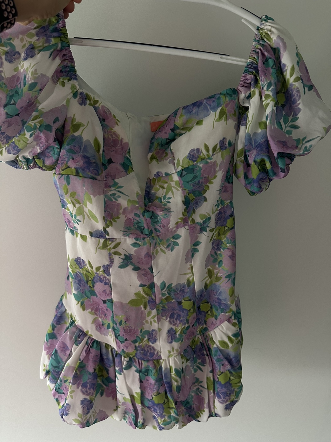 Floral Puff Sleeve Mini Dress - photo 2