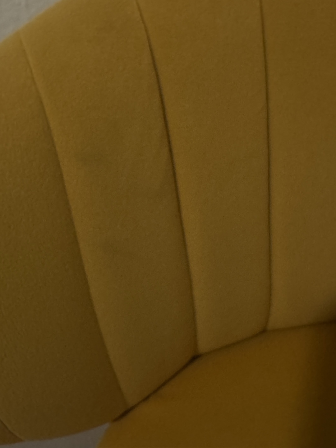 Mustard Yellow Velvet Dining Chair with Gold Legs - photo 2