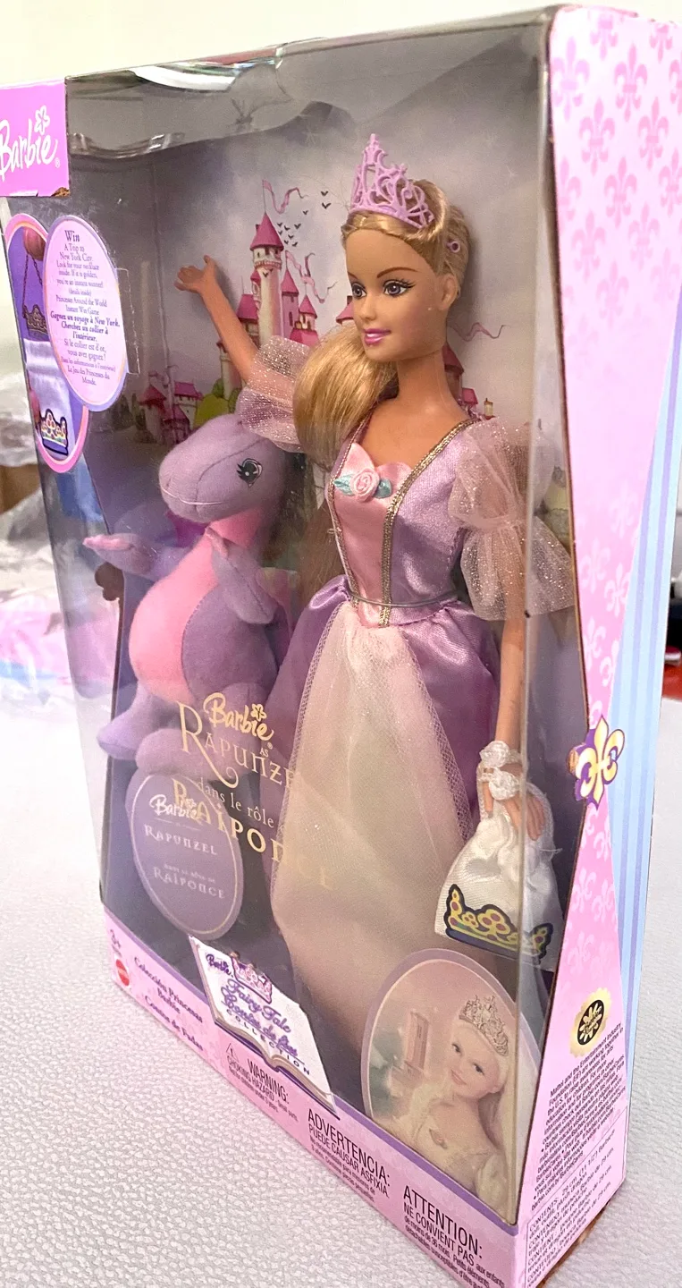 Vintage Barbie Rapunzel Princess Doll with Pascal image indicator(3)