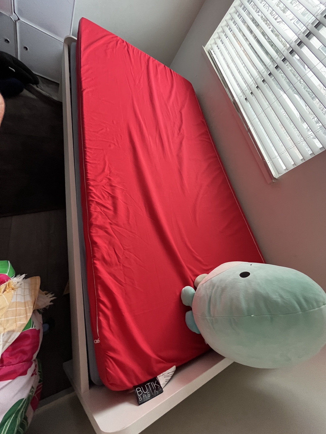 IKEA Single bed frame (twin) with foam 1 foam mattress