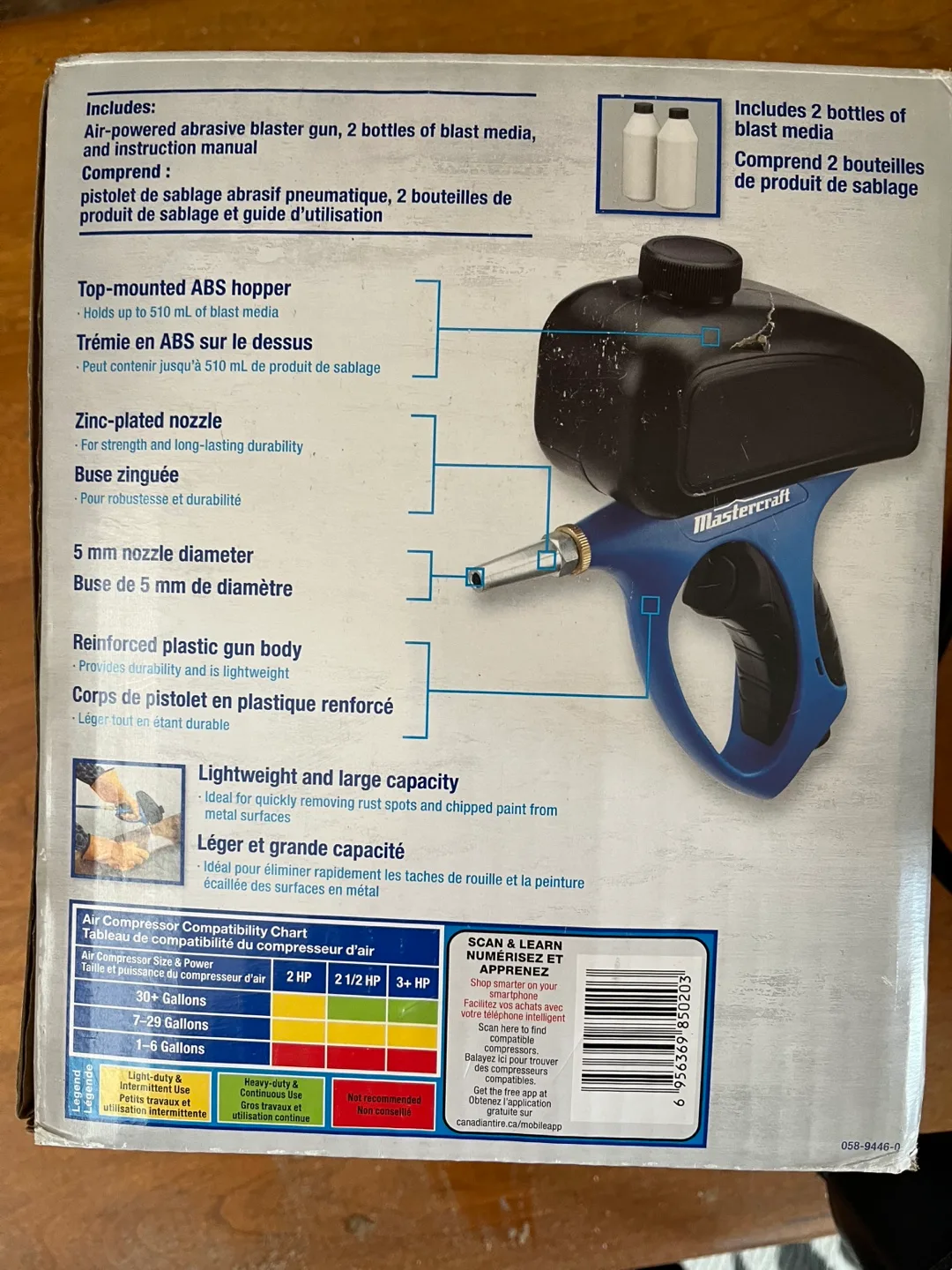 Mastercraft Air-Powered Abrasive Blaster Gun image indicator(2)