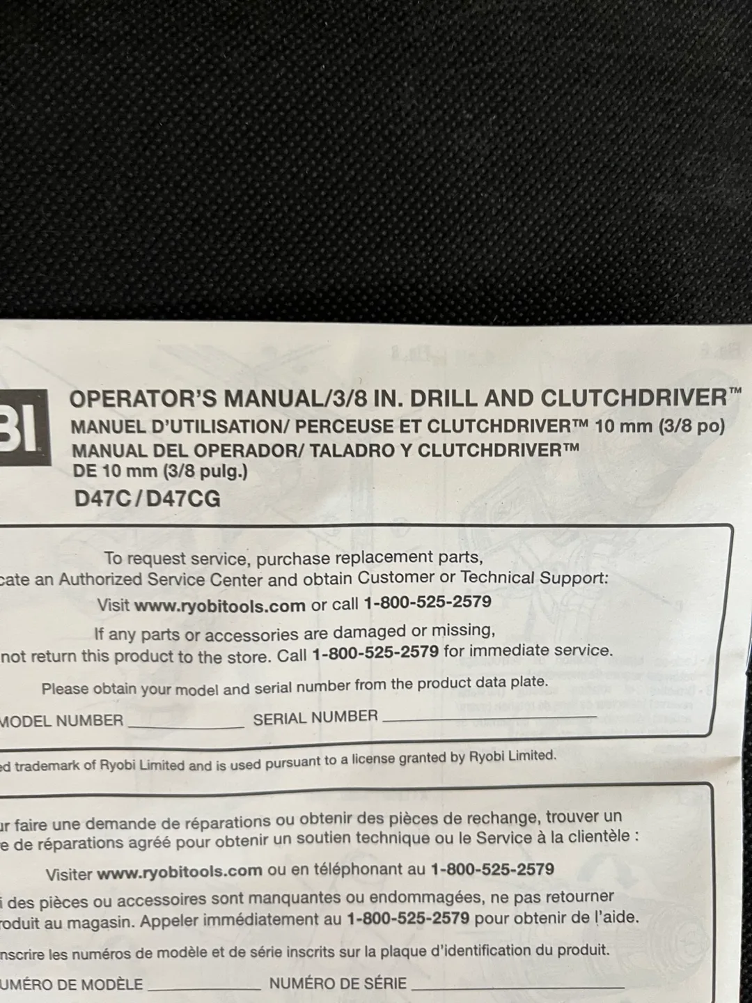 Ryobi 3/8-inch Drill and Clutchdriver with Case image indicator(2)