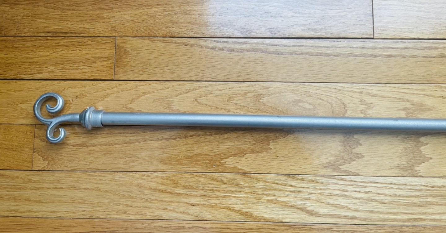 Silver Curtain Rod - photo 2
