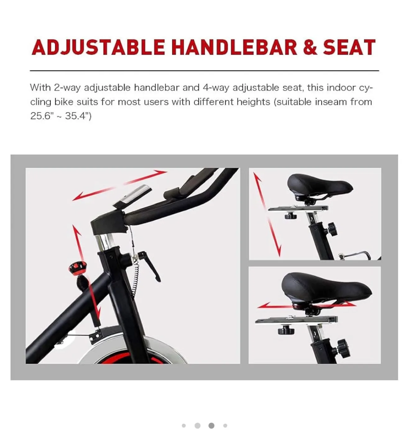 JOROTO X1S Belt Drive Indoor Cycling Bike image indicator(4)