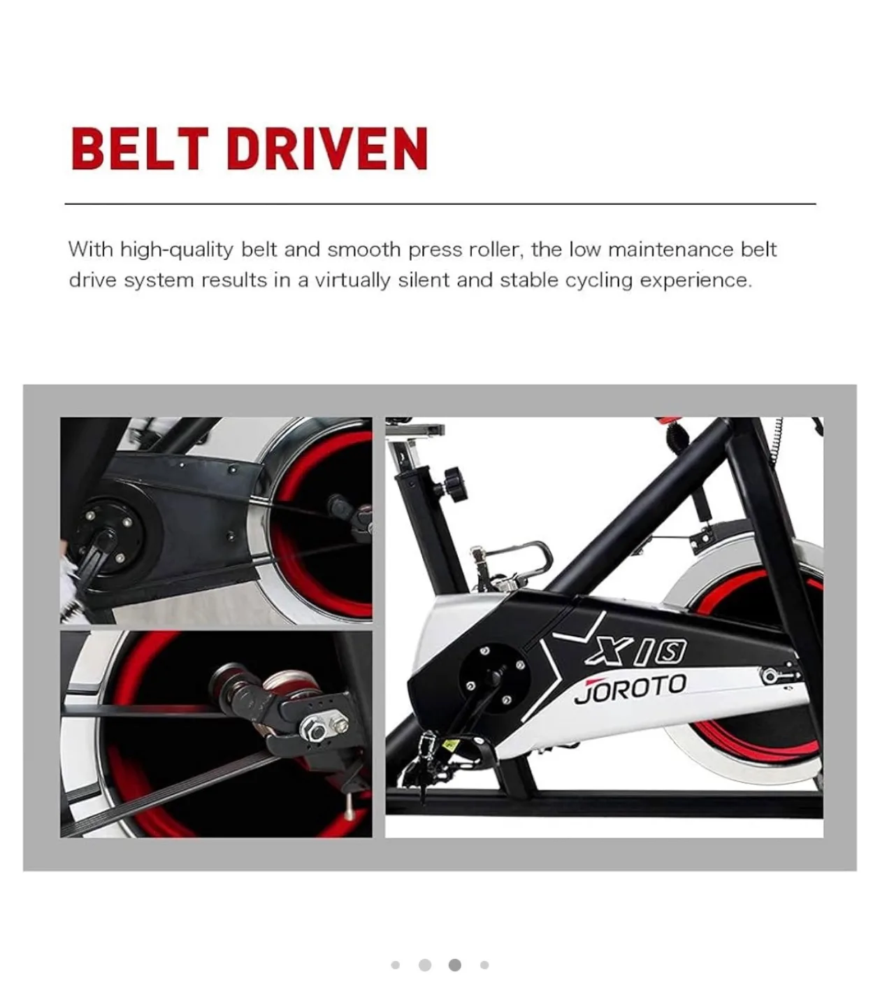 JOROTO X1S Belt Drive Indoor Cycling Bike image indicator(5)