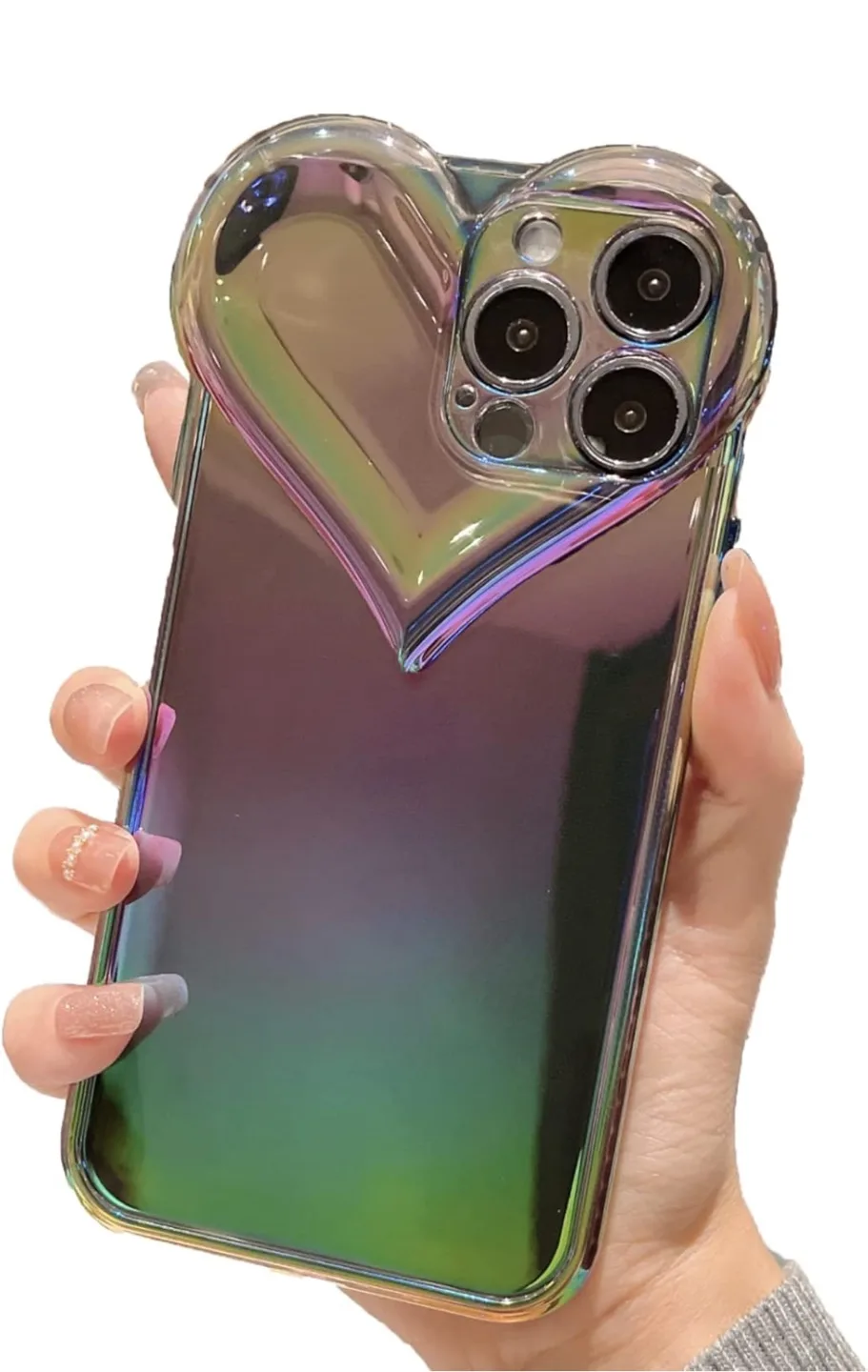 NEW iPhone 13 Pro Max Heart Shaped Phone Case image indicator(3)