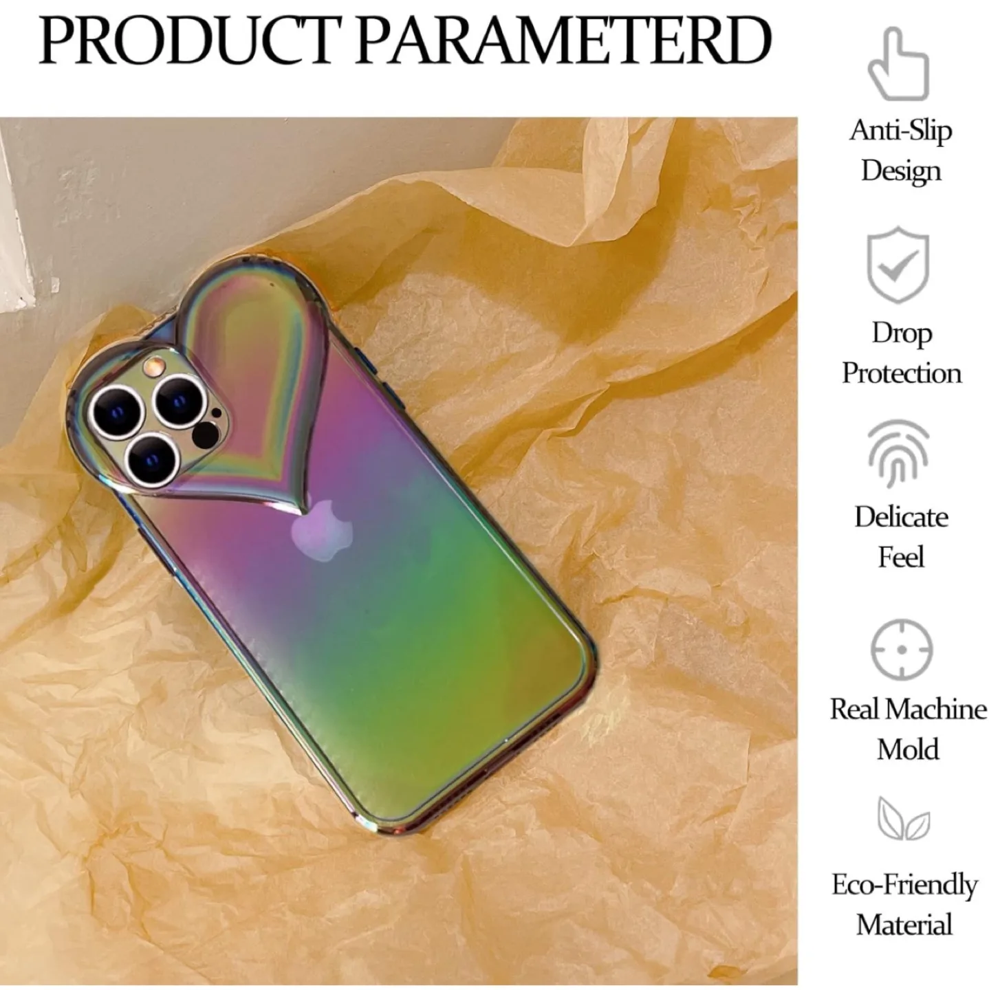 NEW iPhone 13 Pro Max Heart Shaped Phone Case image indicator(4)