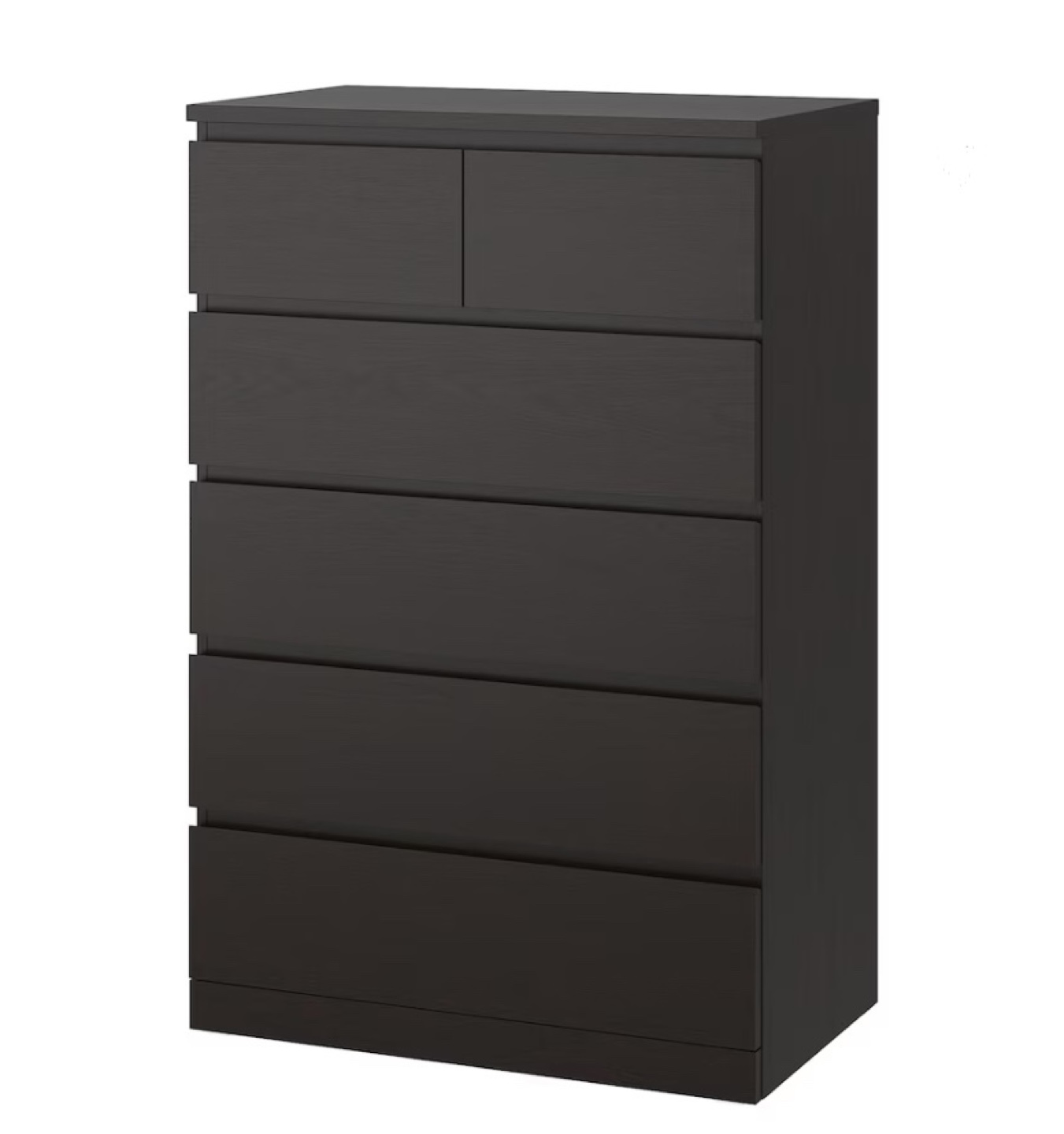 URGENT: (2) Malm 6 Drawer Chest, Black/Espresso