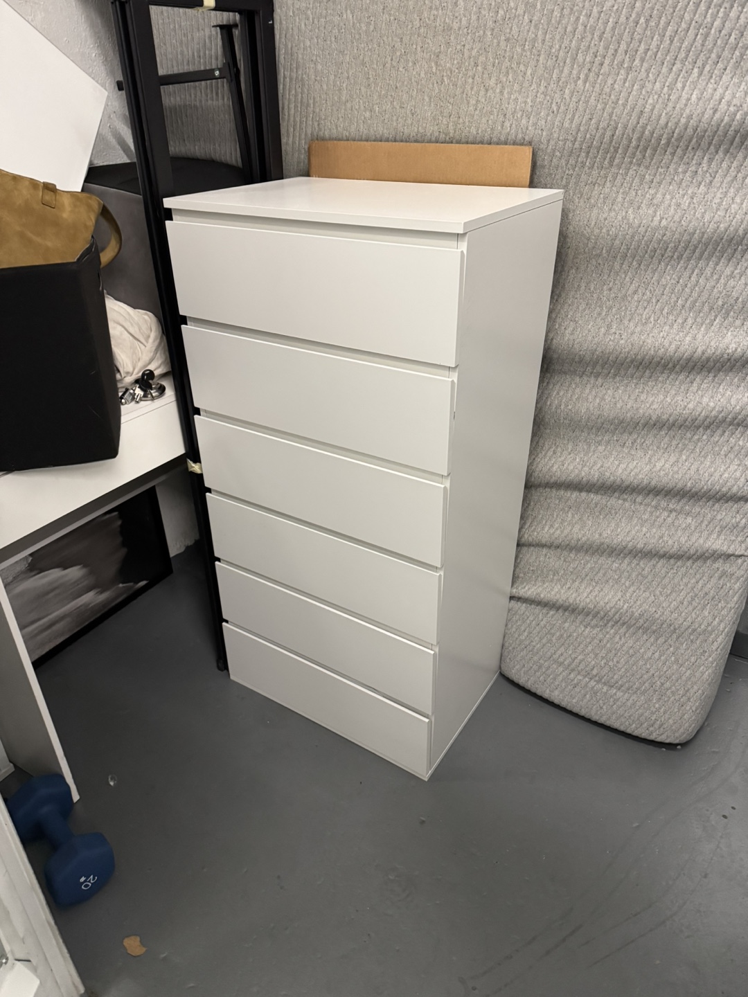 White 5-Drawer Chest of Drawers