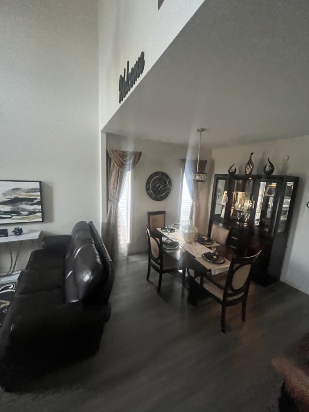 Dark Brown Wooden Dining Set - photo 2