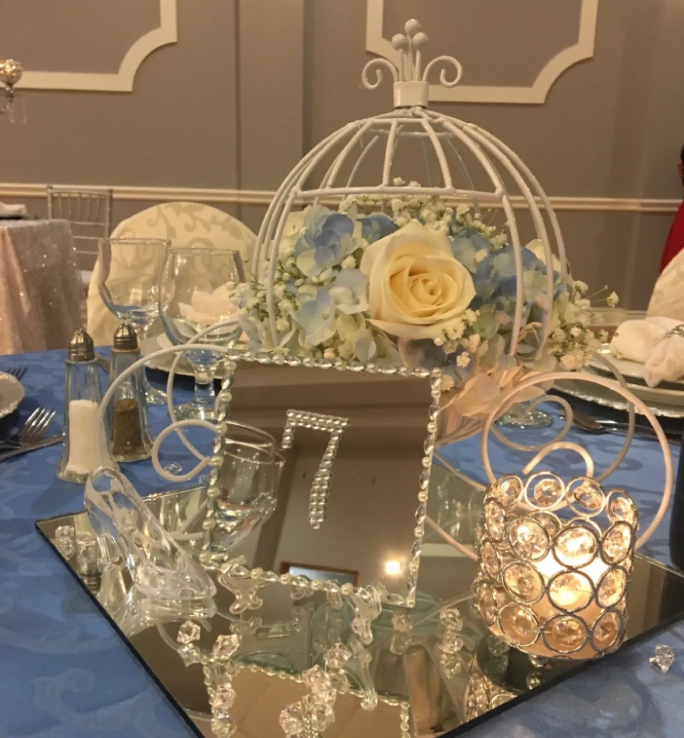 12 Pieces of Cinderella Carriage Centerpiece Wire Frame image indicator(6)