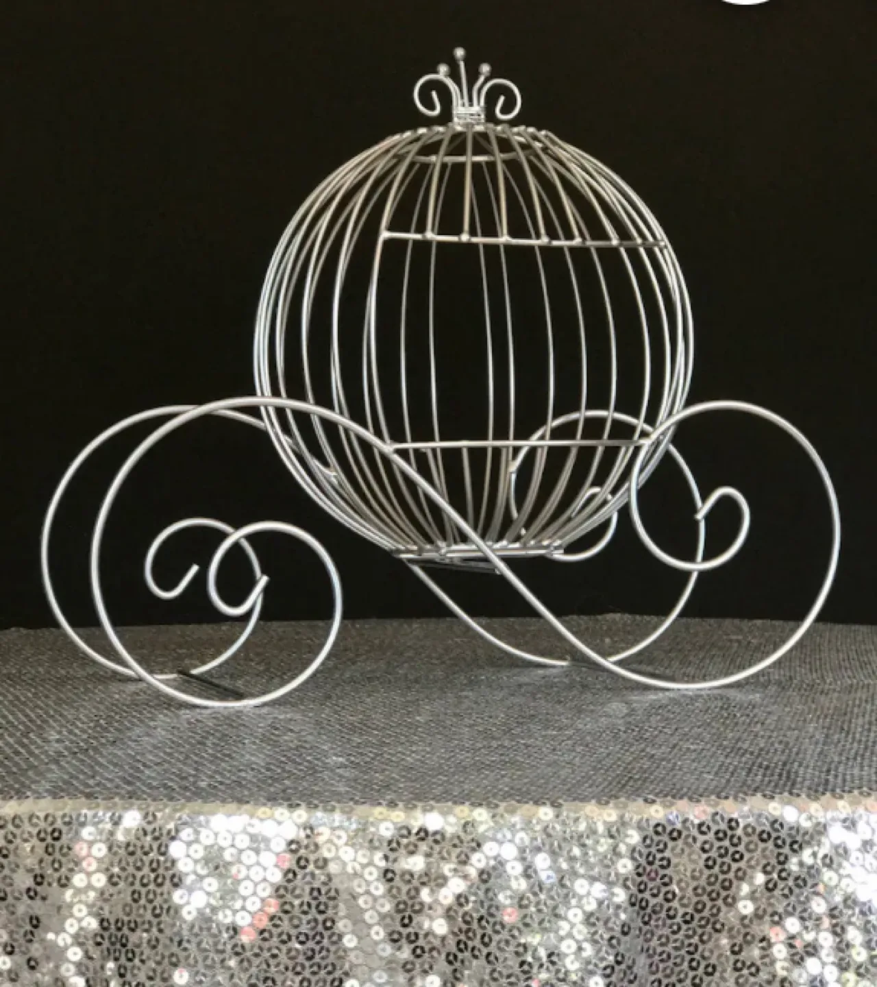 12 Pieces of Cinderella Carriage Centerpiece Wire Frame image indicator(3)