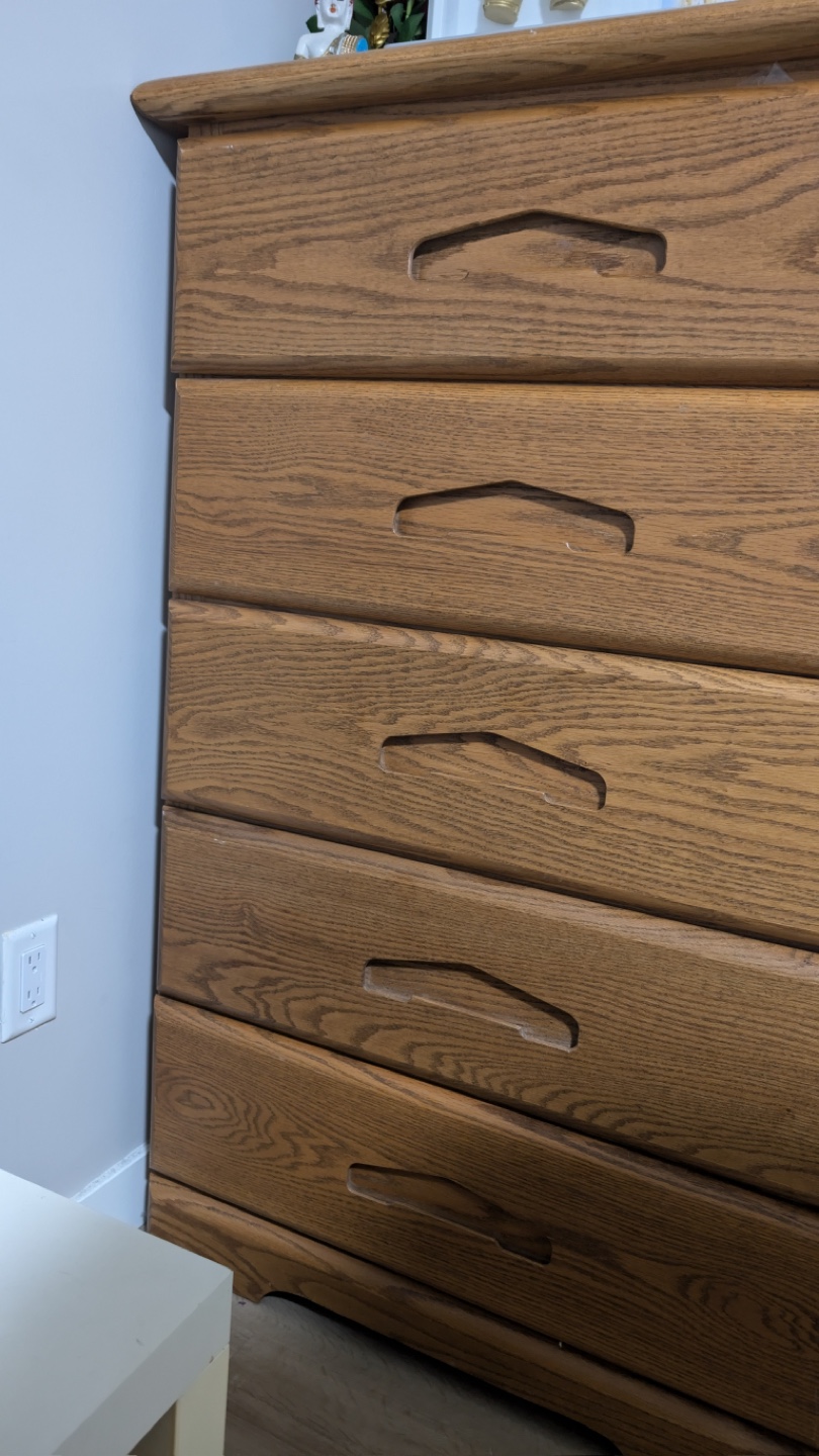 Five-Drawer Wooden Chest of Drawers - photo 2