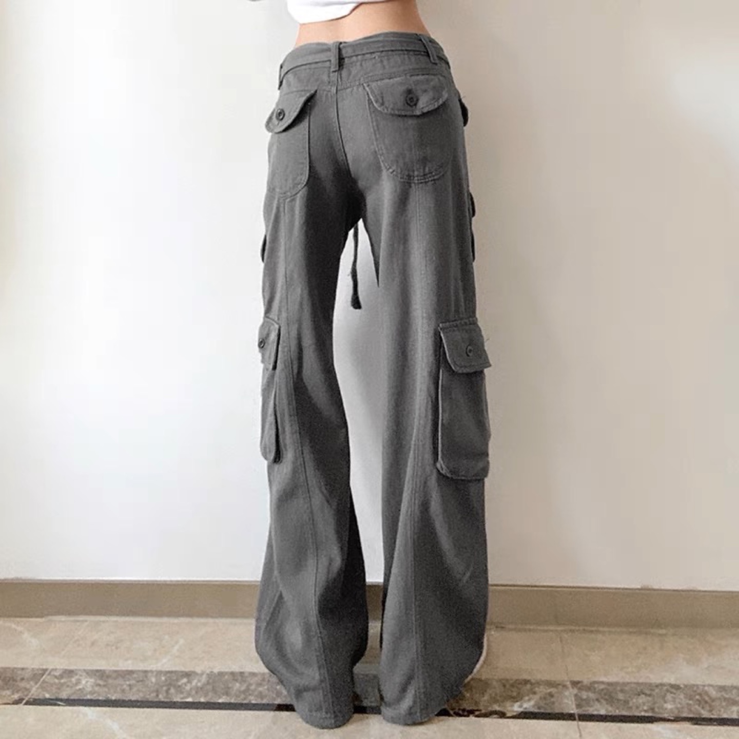 Green Cargo Pants with Belt - photo 3