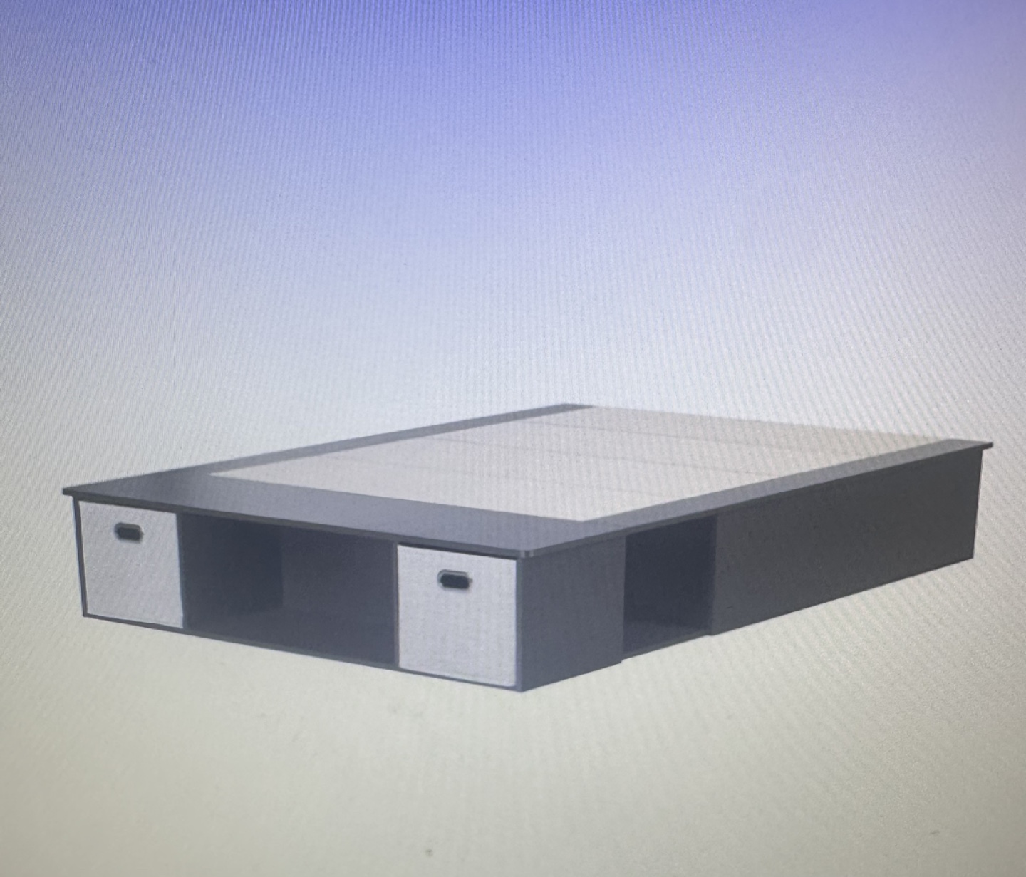 Queen Platform Bed Frame with Storage Drawers - photo 5