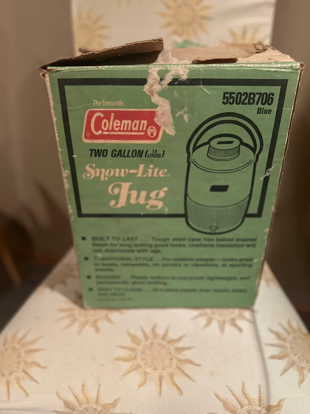 Vintage Coleman Two Gallon Snow- Lite Jug image indicator(9)