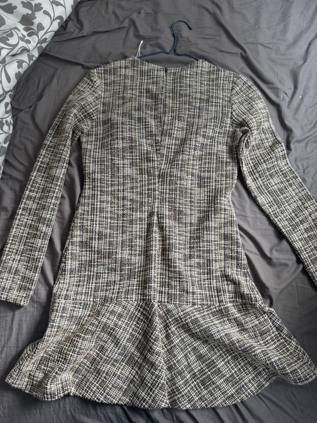 Women's Mango Brown and Beige Tweed Mini Dress - photo 2