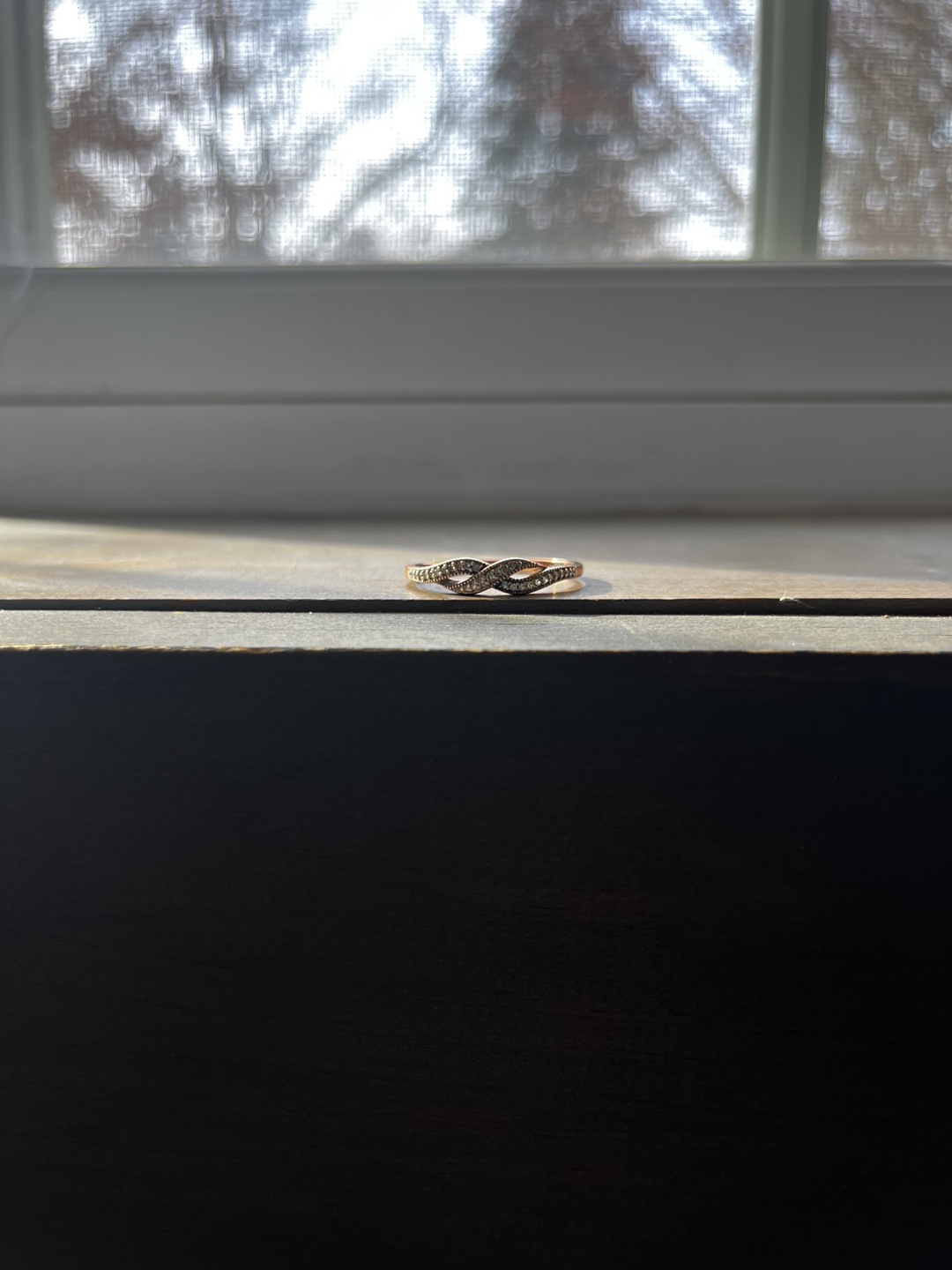 Rose Gold Crossover Ring / size 11 - photo 3
