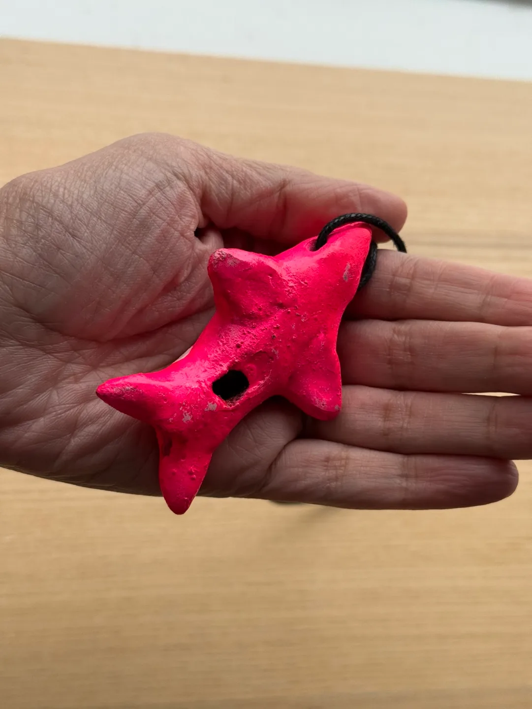 Handcrafted Mexican buff clay whistle necklace 🏈 image indicator(4)