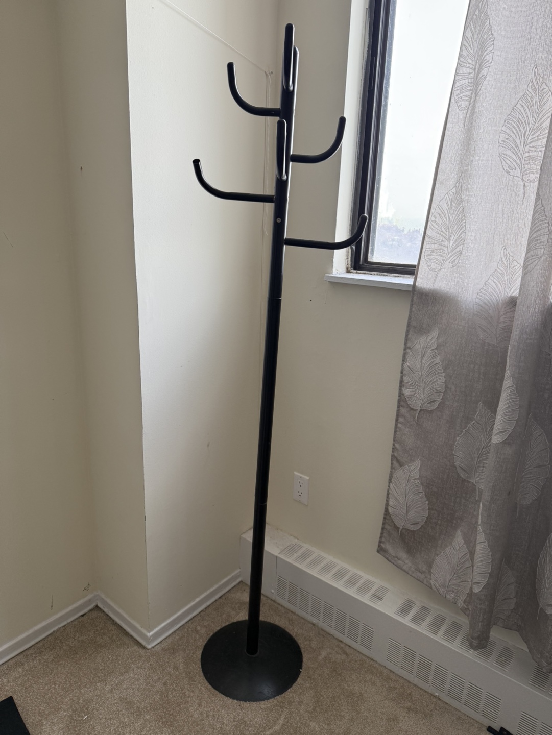 Black Metal Coat Rack